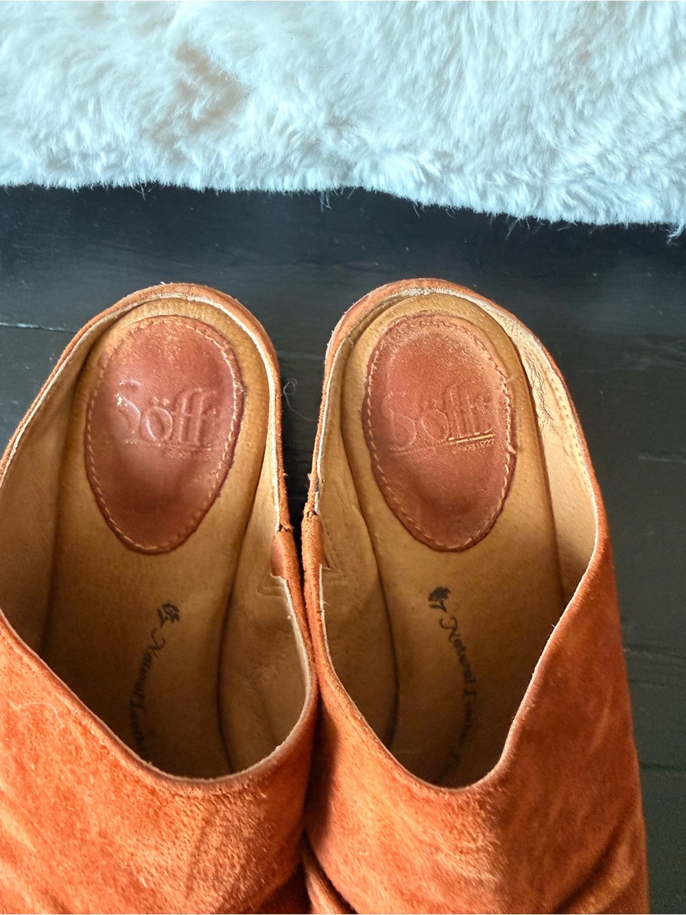 Sofft Womens Netta Suede Open Toe Slip On Sandals - Picture 5 of 8